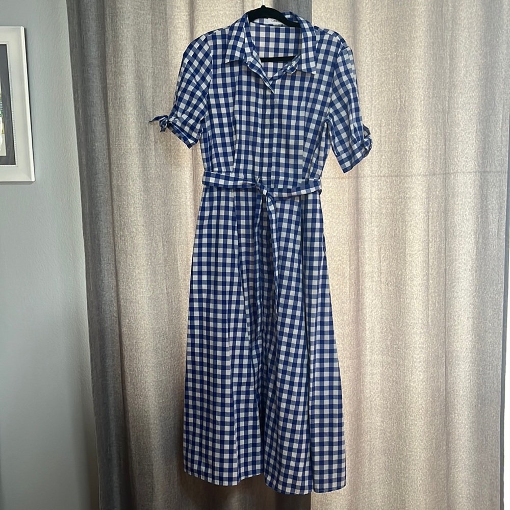 Calvin Klein Gingham pattern dress, size 10